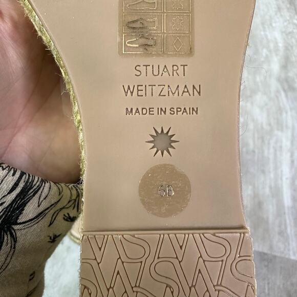 Stuart Weitzman Mirela II Crossover Strap Espadrille Wedge Heel Platform Sandals - Picture 8 of 8